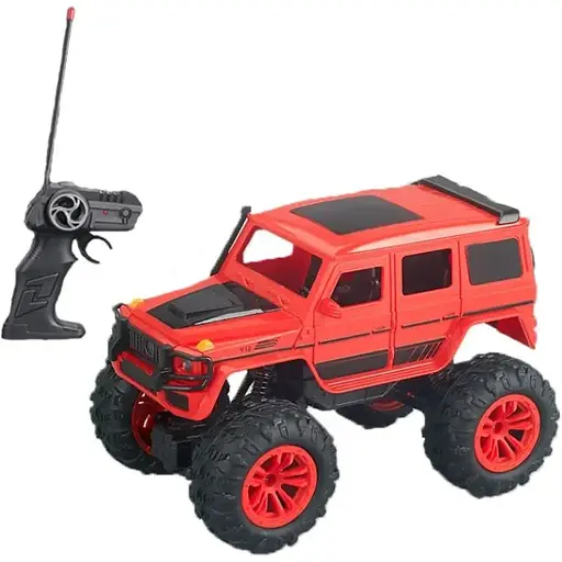 Джип на радиоуправлении SH091-509B аккумулятор масштаб 1:16 свет амортизаторы надувные колеса 22 см Красный - фото 1