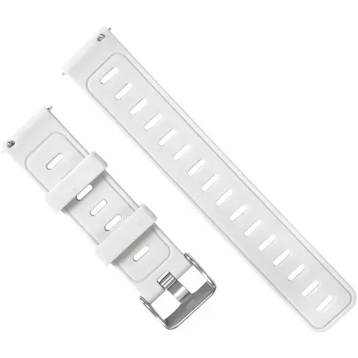 Ремінець силіконовий Tamister для годинника 22 мм Type A білий