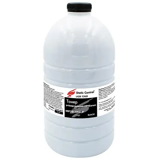 Тонер HP Universal 1200/1300/2100/2200/4200/4300/5000/9000, P2035/2055/3015, 1 кг, Static Control (MPT6-1KG-P)