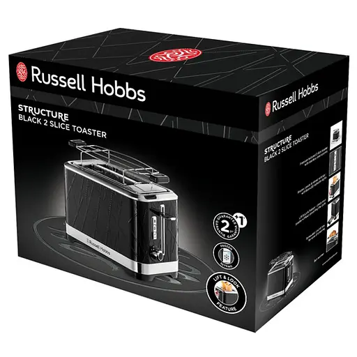 Тостер Russell Hobbs Structure 1050 Вт пластик чорний - фото 6