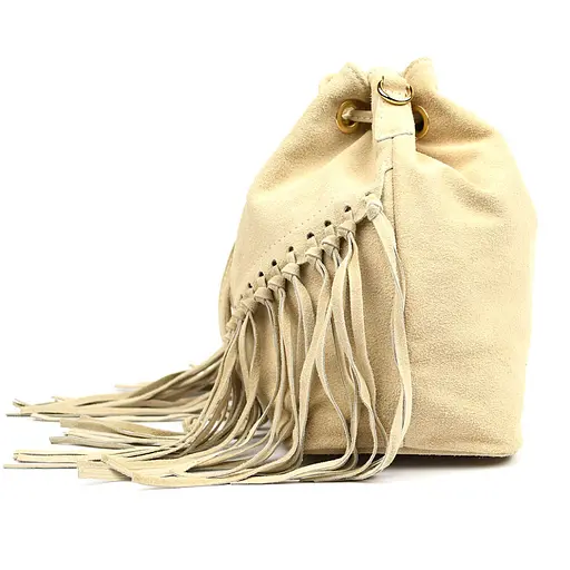 Женская замшевая сумка на плечо Firenze 25х26х13 см sum0028542 - фото 4