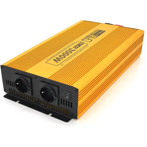 Инвертор напряжения Mexxsun MXSPSW-3000, 12V/220V, 3000W с правильной синусоидой, 2 Shuko, клеммные провода, Q2