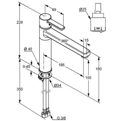 Смеситель для кухни Kludi Zenta 389730575 хром - фото 2