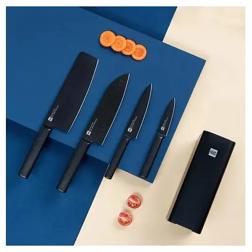 Набір кухонних ножів Huo Hou HU0076  із підставкою 5 предметів - фото 7