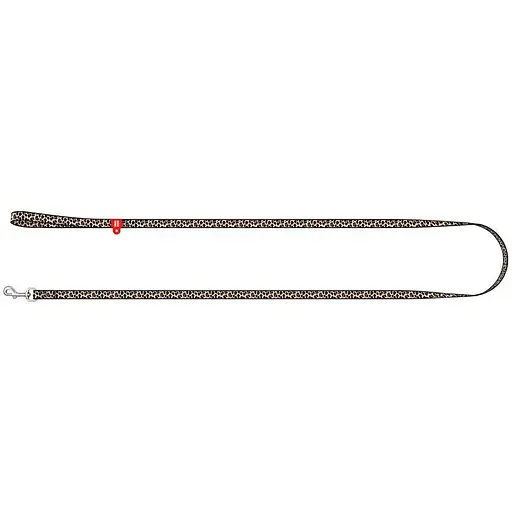 Повідець для котів та дрібних порід собак нейлоновий WAUDOG Nylon, малюнок "Леопард", XS, Ш 10 мм, Дов 122 см - фото 2