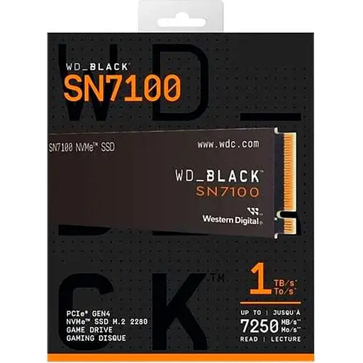 Твердотельный накопитель SSD 1Tb Western Digital Black SN7100 M.2 2280 PCI-E 4.0x4 (WDS100T4X0E) - фото 3
