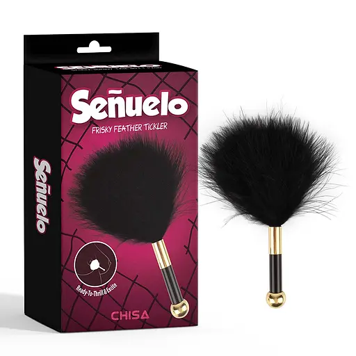 Перо-тіклер Chisa Senuelo Frisky Feather Tickler чорний - фото 2