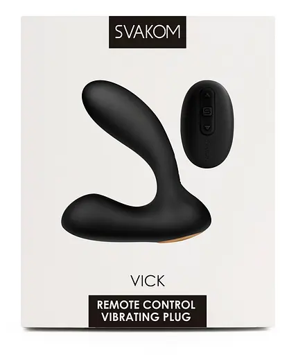 Стимулятор простати Svakom Vicky, 10 см чорний