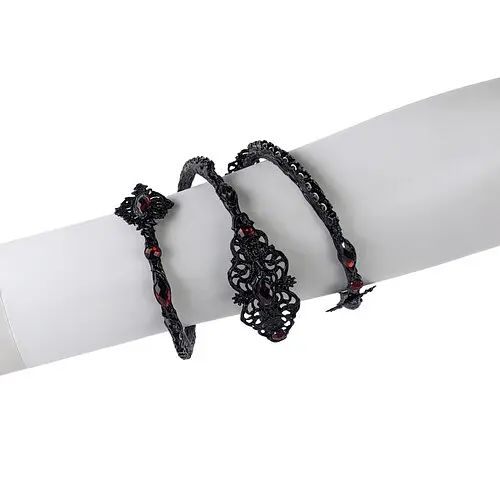 Браслет ажурный с камнями - фото 2