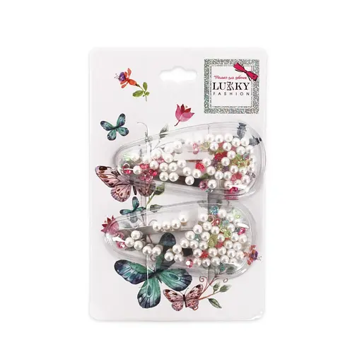 Затискач дитячий для волосся Lukky T18431, 2 штуки - фото 1