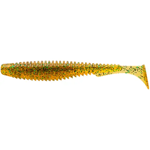 Силикон FishUP U-Shad 4" #036 - Caramel/Green & Black (8 шт/уп)