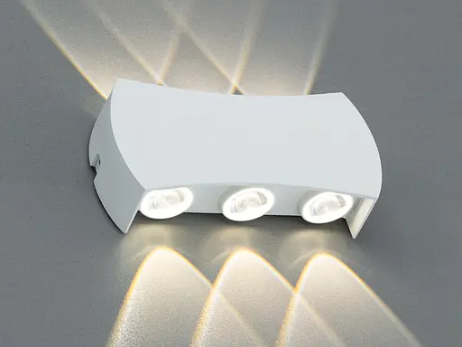 Фасадний LED світильник білий 4 промені 4 Вт - фото 2