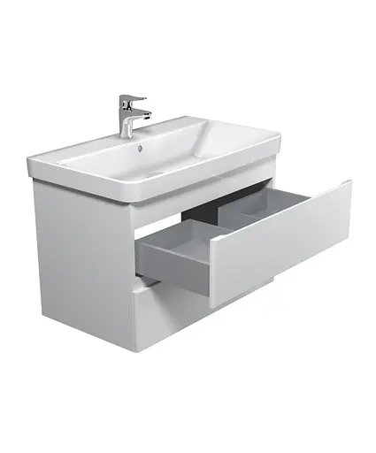 Тумба Мойдодир Unik 80-A Білий з умивальником Vivace 80 Білий - фото 2