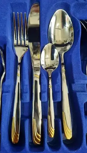 Набор столовых приборов Bachmayer BM-2458 на 6 персон в подарочном чемодане 24 предмета - фото 3