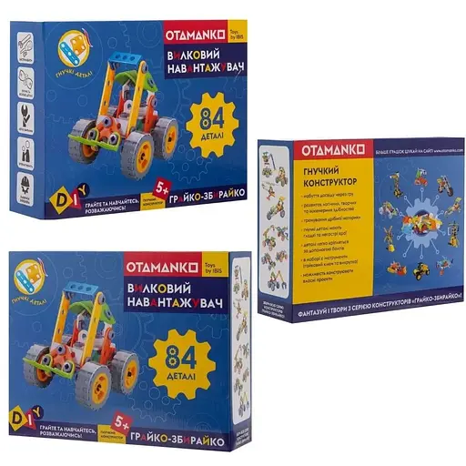 Конструктор гибкий Otamanko Грайко-собиратель 84 детали - фото 4