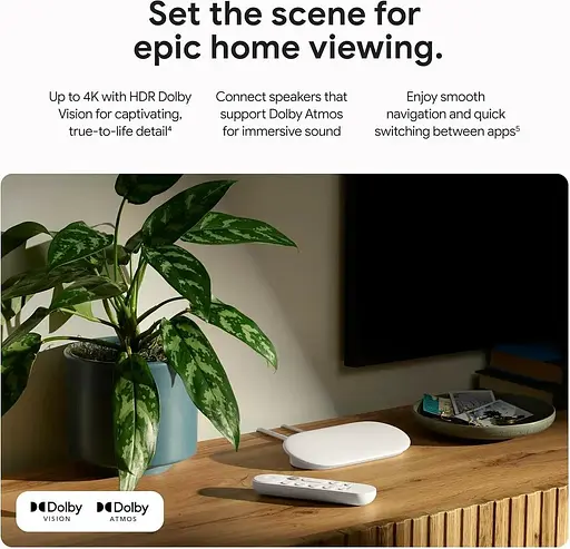Смарт ТВ Google TV Streamer 4K Porcelain - фото 5