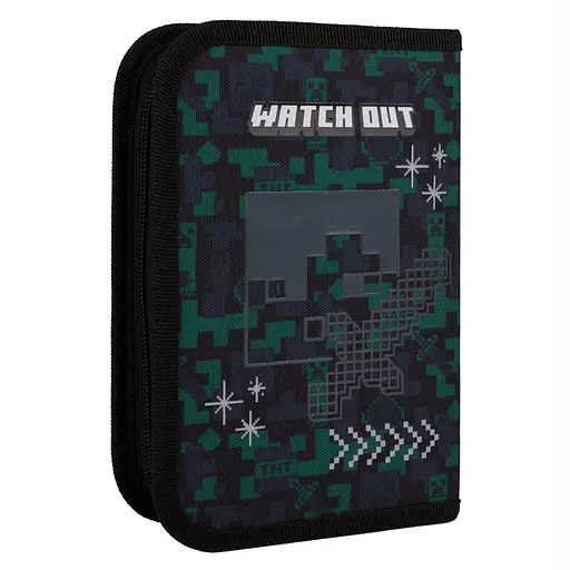 Школьный пенал твердый одинарный с клапаном Yes Minecraft Watch Out HP-03 - фото 2