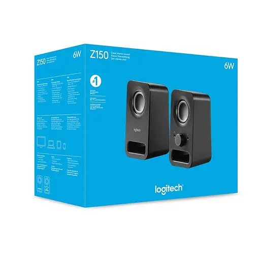 Акустическая система Logitech 2.0 Z150 Black (980-000814) - фото 6