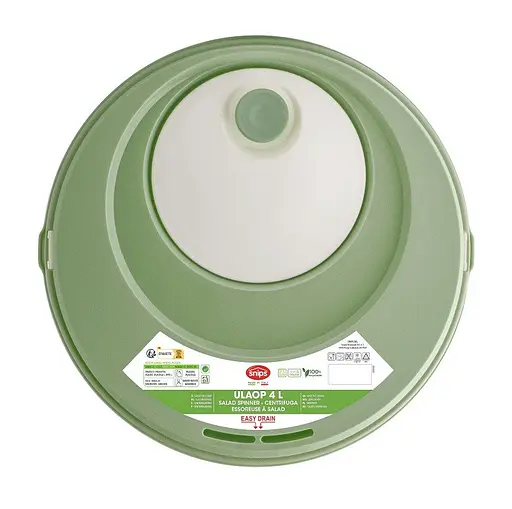 Контейнер для мытья и сушки салата Snips, зеленый, 4 л - фото 5
