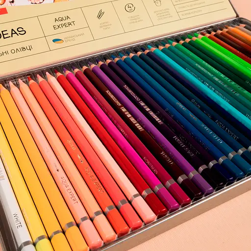 Набор карандашей акварельных 99IDEAS "Aqua Expert" 36 цветов, Basic Set, металлическая коробка, 99AE-36BAS - фото 5