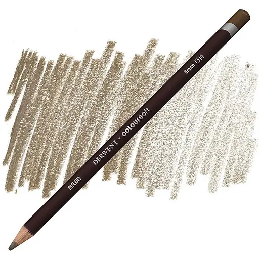 Карандаш цветной Derwent Coloursoft С510 Коричневый