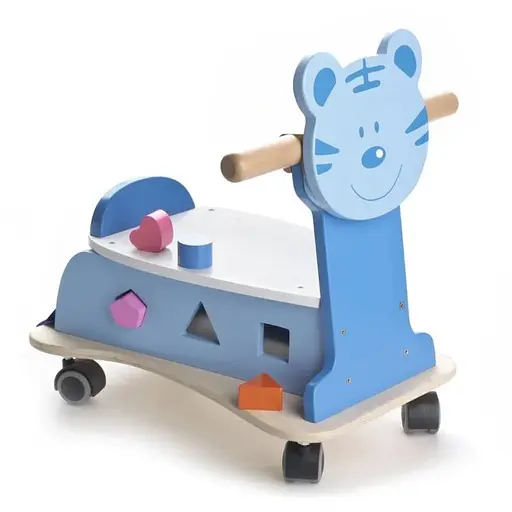 Деревянная каталка котенка IE184