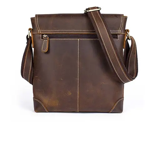 Чоловіча шкіряна сумка Vintage 28х27х5 см sum0012387 - фото 2