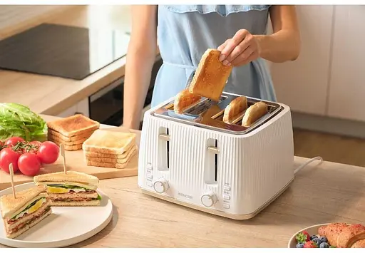 Тостер Sencor STS7540WH біло-золотий 1860 Вт - фото 9