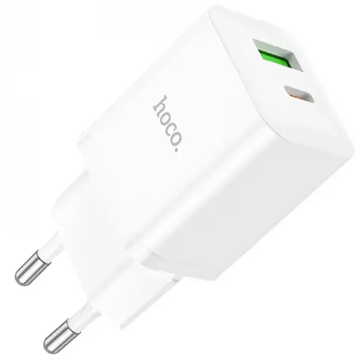 МЗП Hoco N28 Founder PD20W+QC3.0 (1USB-A/1C) White