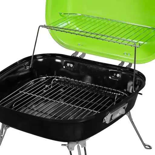 Гриль вугільний Time Eco ТЕ-22024 портативний чорно-зелений - фото 6