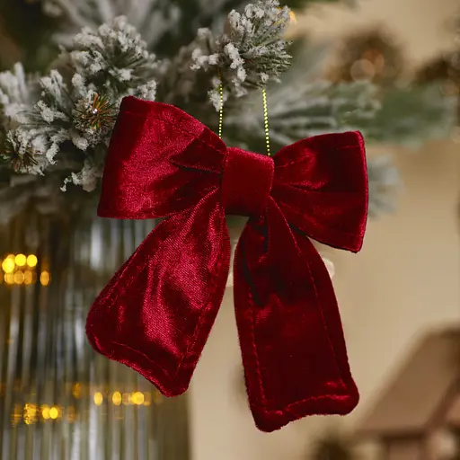 Украшение декоративное Yes! Fun Бант 12x13.5 см бордо (975090) - фото 6