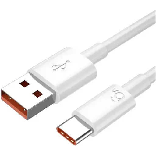 Кабель DK Super Fast Charge 66W / 6A 1m USB на Type-C / USB-C Data Cable для Huawei white