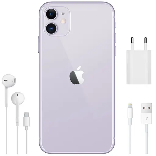 Смартфон Apple iPhone 11 64GB Purple Model A2221 (Grade B) Seller Refurbished - фото 6