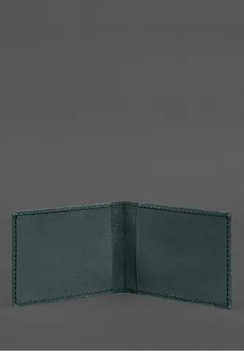 Кожаная обложка для служебного удостоверения Национальной гвардии Зеленая - фото 3