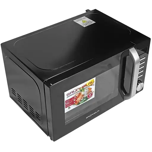 Мікрохвильова піч Grunhelm 20MX920-GB 800 Вт 20 л чорна (138237) - фото 3