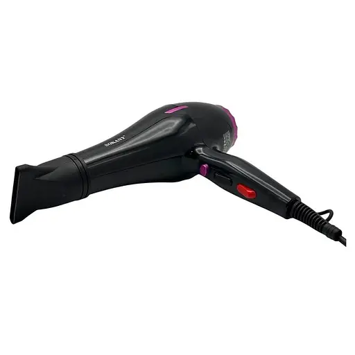 Фен для сушіння волосся Sokany SK-14002 концентратор дифузор 2 швидкості 2 режими роботи Чорний 2400 Вт - фото 5