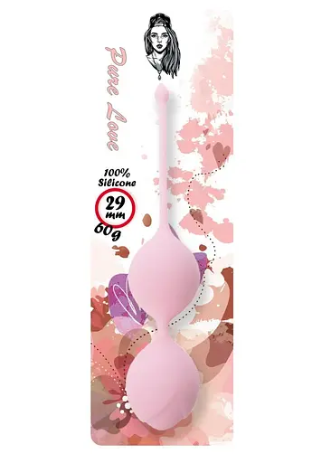 Вагінальні кульки Boss Series Pure Love 16,5 см (світло-рожевий) - фото 4