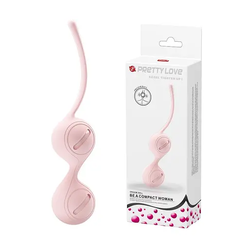 Вагинальные шарики Pretty Love Kegel Tighten Up, 16.3 см, светло-розовый - фото 5