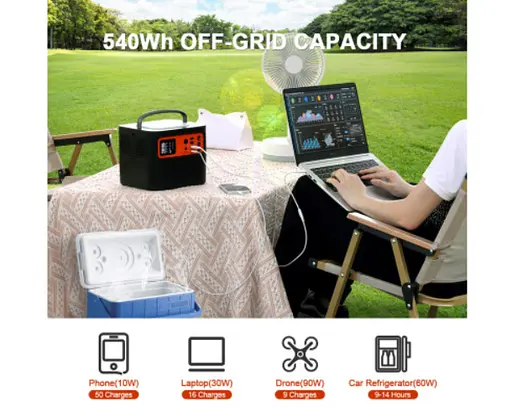 Портативна зарядна станція TIG FOX Portable Power Station T500 540Wh - фото 2