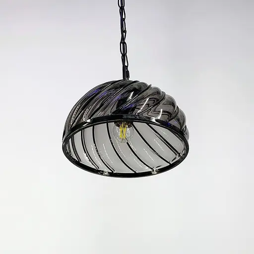 Підвісний світильник з відкритим скляним плафоном Line.F Колір плафона Янтарний - фото 3