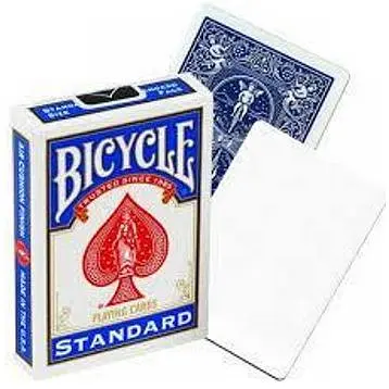 Карти для фокусів United States Playing Card Company Bicycle Blank Face (blue) (808-01)