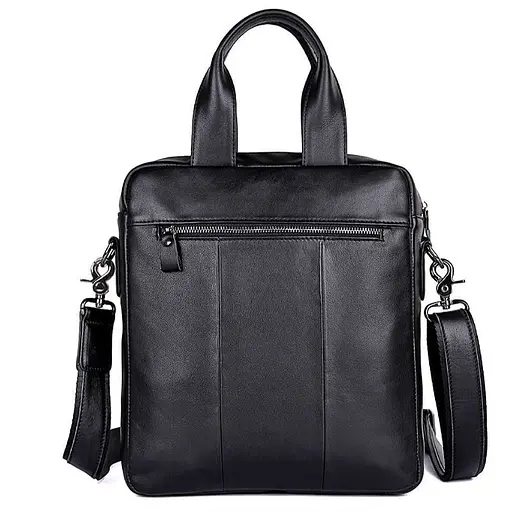 Вертикальная мужская сумка из высококачественной кожи John McDee 25.5х7.5х30.5 см sum0028662 - фото 3