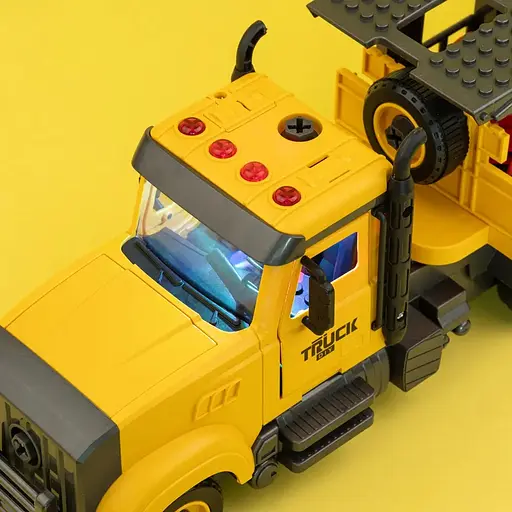 Машинка-конструктор Otamanko Автоконструктор Вантажівка тягач із легковими авто - фото 7