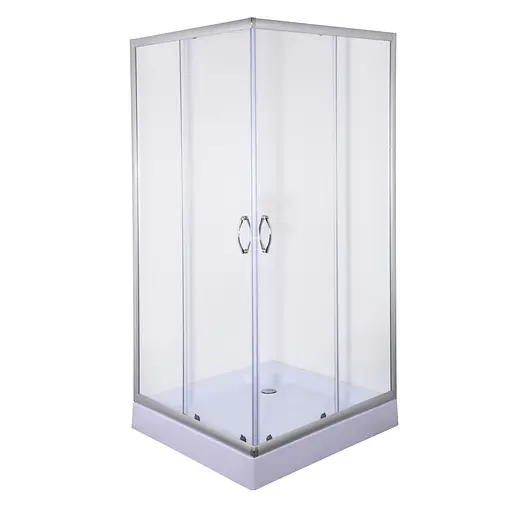 Душевая кабина Bravo Odra 100Т 000022688, прозрачная, хром матовый - фото 1