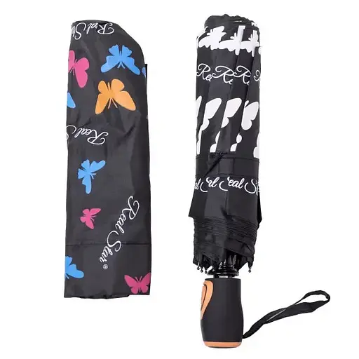 Зонт Yiwu HP-23-2B полуавтомат складной 97 см черный - фото 4