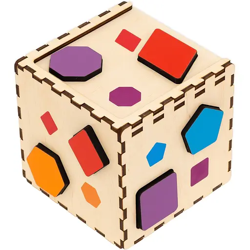 Кубик-сортер GoodPlay Кольорова фігурка (CUB-4-002)