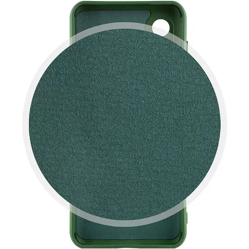 Чехол TPU GETMAN Liquid Silk Full Camera для Samsung Galaxy S22 Ultra Зеленый / Dark green - фото 2