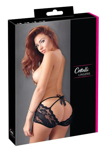 Трусики Cottelli Collection Panties M чорний - фото 6