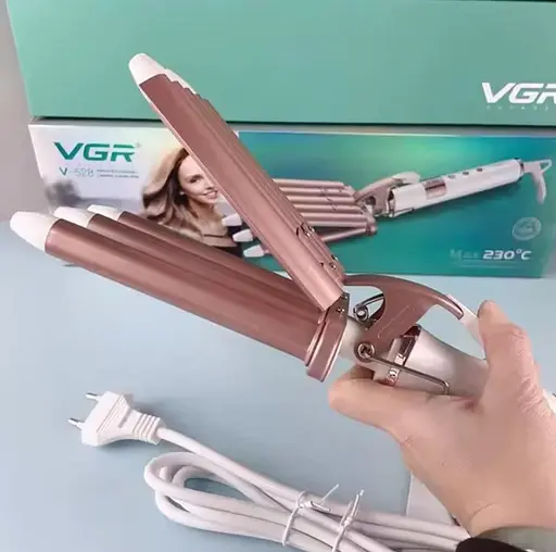 Плойка волна для волос VGR V-528 с керамическим покрытием и регулировкой температуры 45 Вт - фото 5