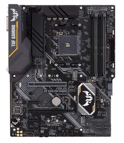 Материнская плата ASUS TUF B450-Pro Gaming (TUF B450-Pro Gaming) (Socket AM4, AMD B450, ATX) Б/у - фото 1